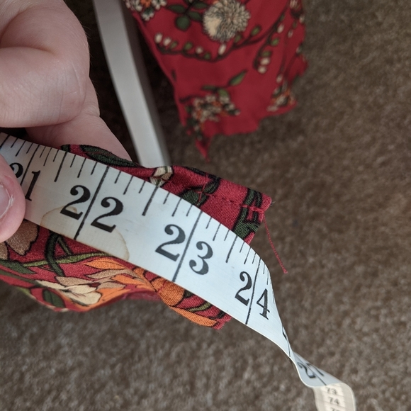 NEW WAYF Where Are You From Maroon Floral Maxi Dress Women's Size Small - Picture 9 of 16